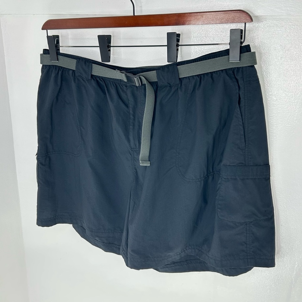 Columbia Womens Belted Cargo Shorts Size 3X Black Outdoor Hiking Active‎ 40x6 - Picture 3 of 11